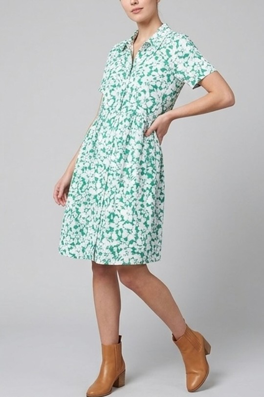 Robes courtes Femme Vert LILIEROSE 12064 Efashion Paris