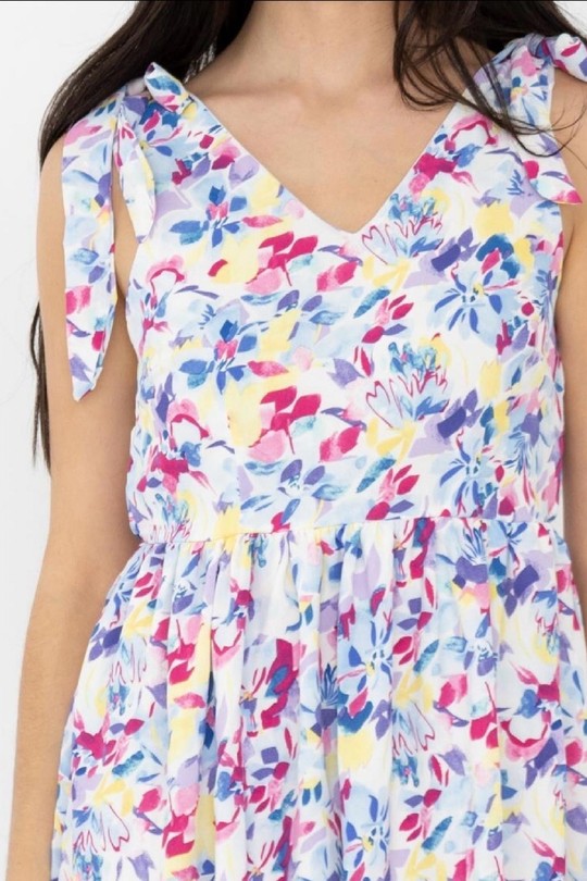 Robes courtes Femme Bleu LILIEROSE 12055 Efashion Paris