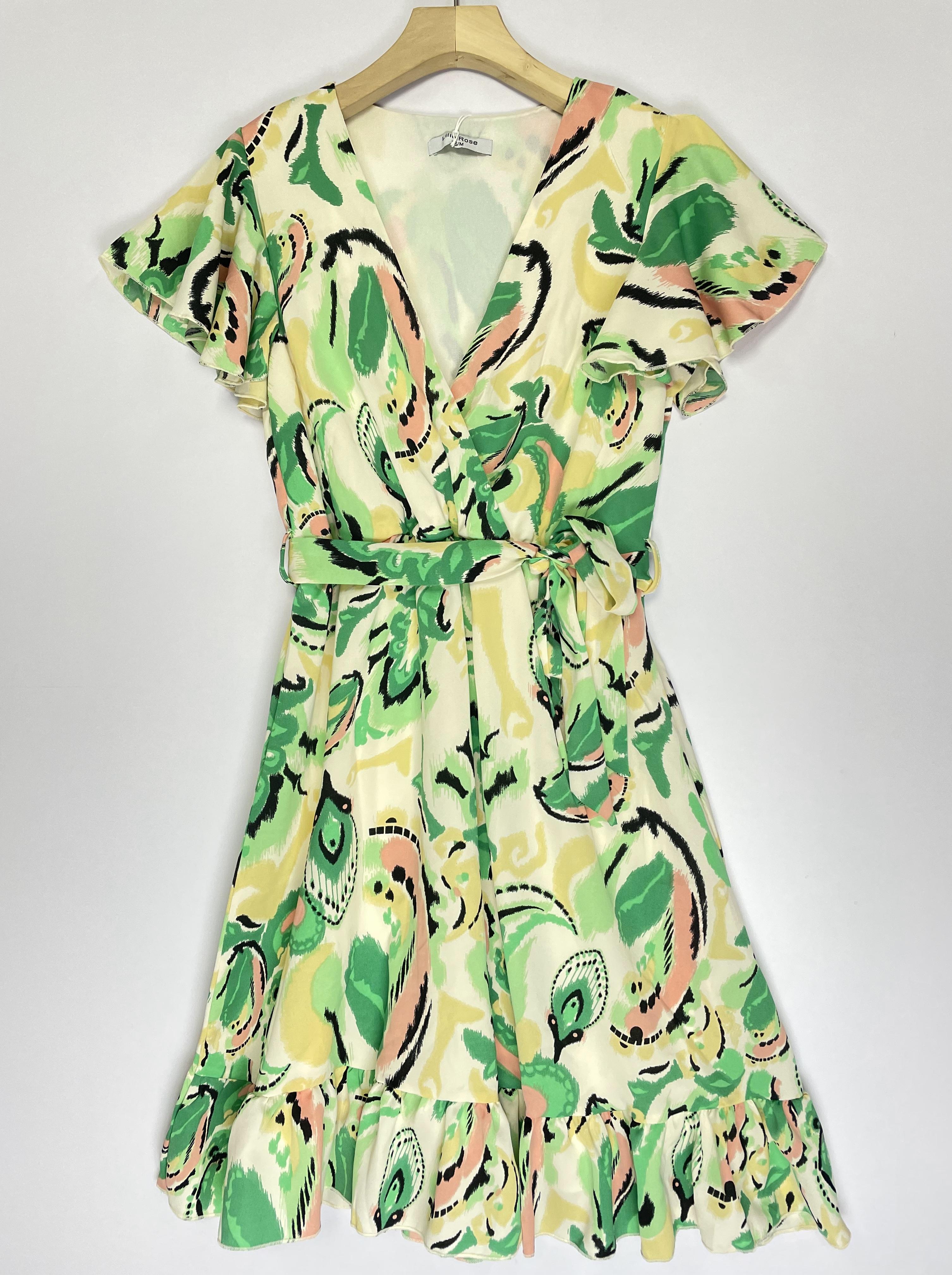 Short dresses Women Green LILIEROSE 12077 #c Efashion Paris