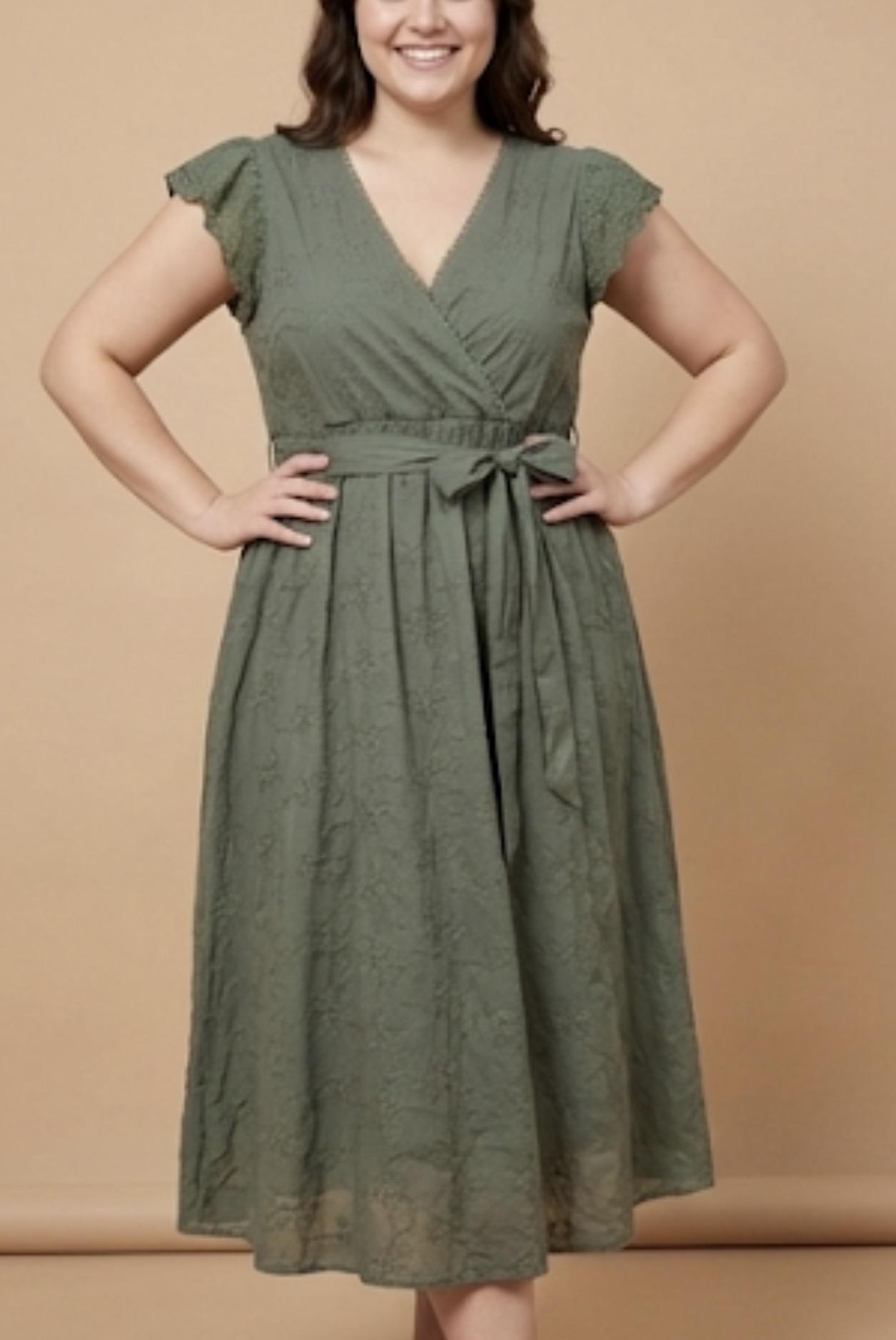 Robes & Combinaisons Femme Kaki LILIEROSE LP15352 #c Efashion Paris