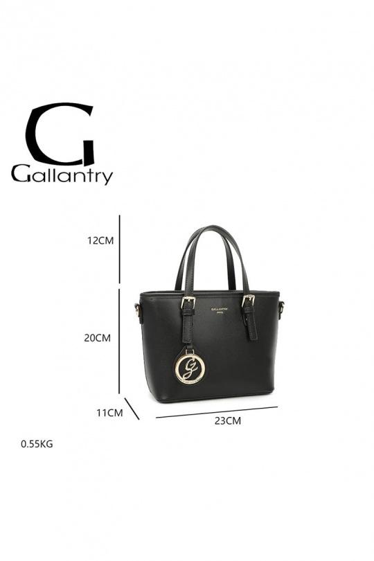 Handbags Bags Black GALLANTRY - CHIC AMINI M-9426 Efashion Paris
