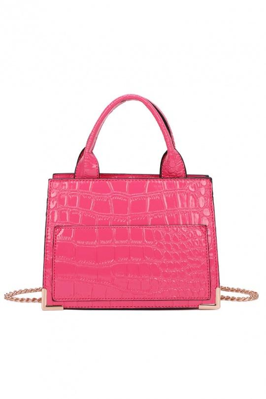 Sacs main Maroquinerie DQ 8666 FUSHIA GALLANTRY CHIC AMINI