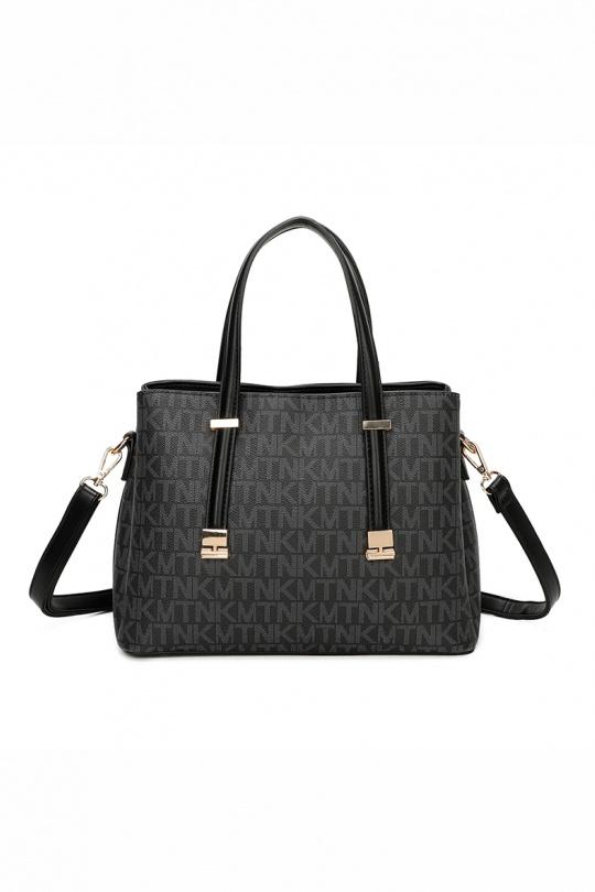 Handbags Bags Black GALLANTRY - CHIC AMINI M-9427-3 Efashion Paris