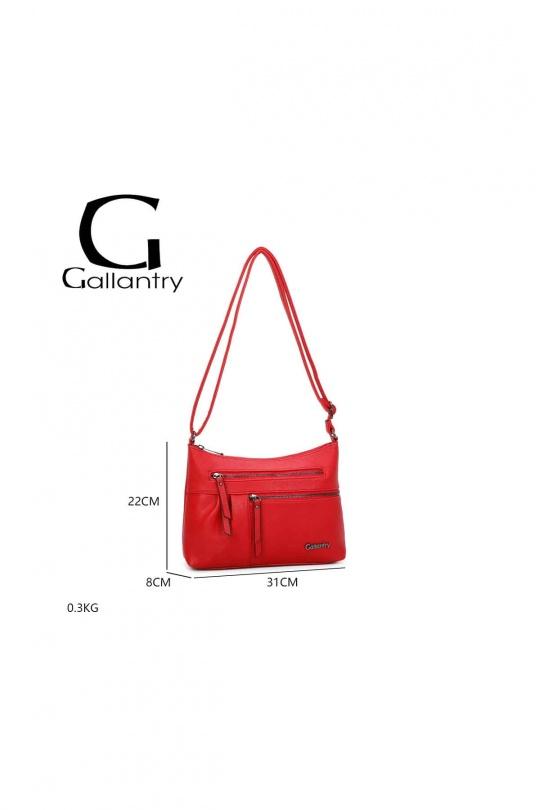 Sacs à bandoulière Maroquinerie Café GALLANTRY - CHIC AMINI Z-5103 Efashion Paris