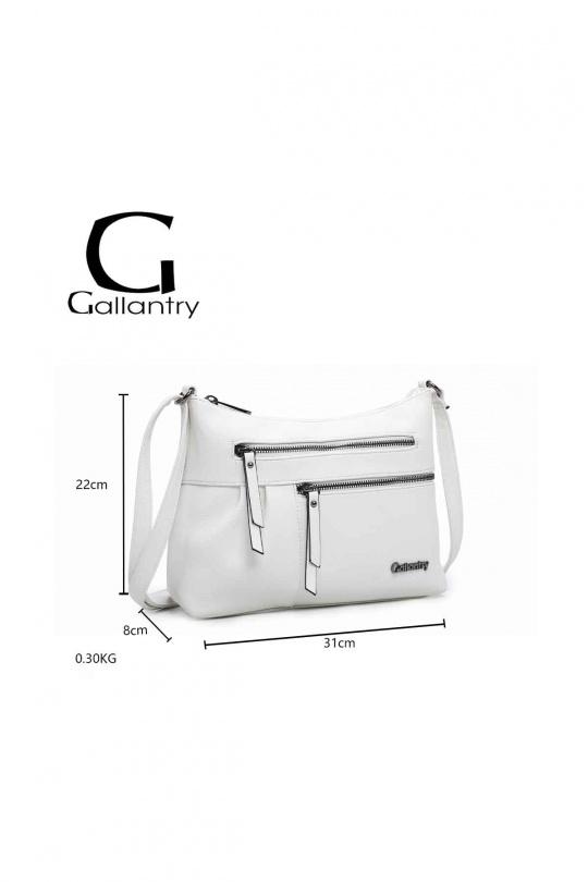 Sacs à bandoulière Maroquinerie Café GALLANTRY - CHIC AMINI Z-5103 Efashion Paris