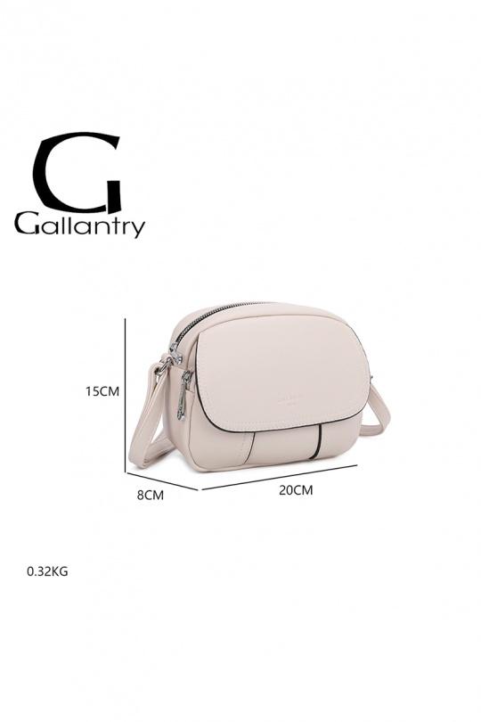Sacs à bandoulière Maroquinerie Café GALLANTRY - CHIC AMINI KJ-62004 Efashion Paris