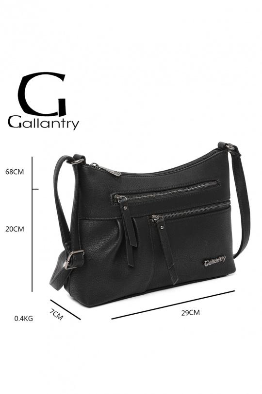 Sacs à bandoulière Maroquinerie Café GALLANTRY - CHIC AMINI Z-5103 Efashion Paris