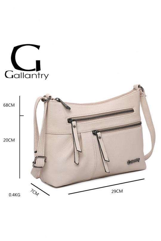 Sacs à bandoulière Maroquinerie Café GALLANTRY - CHIC AMINI Z-5103 Efashion Paris