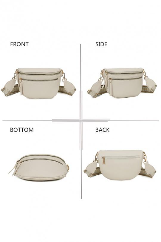 Sacs bananes Maroquinerie Blanc GALLANTRY - CHIC AMINI Z-83051-8 Efashion Paris
