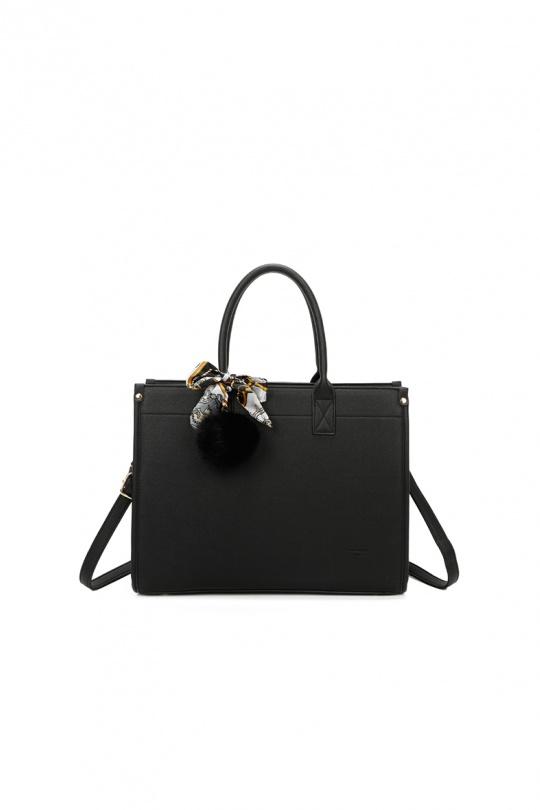 Tote bags Bags Black GALLANTRY - CHIC AMINI R-1920 Efashion Paris