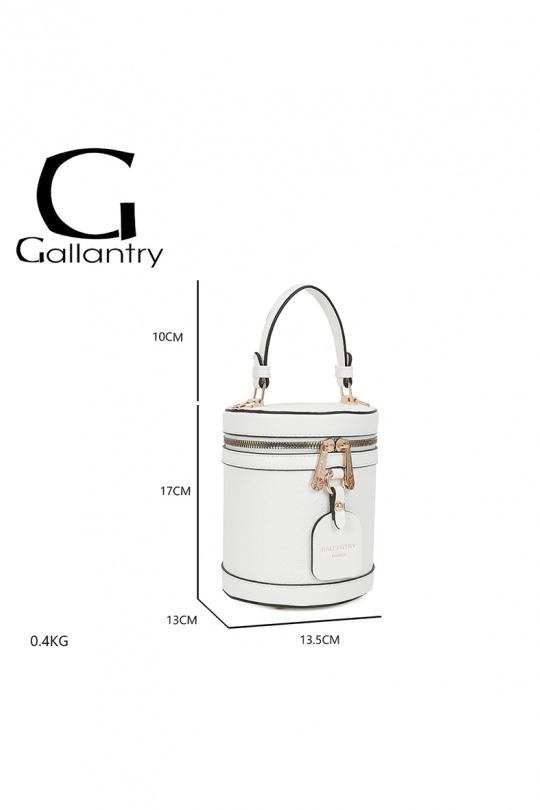 Handbags Bags White/black GALLANTRY - CHIC AMINI R-1958 Efashion Paris