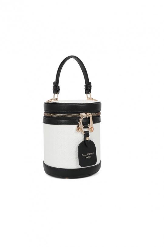 Handbags Bags White/black GALLANTRY - CHIC AMINI R-1958 Efashion Paris