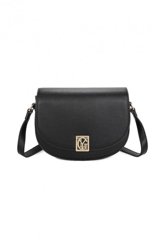 A tracolla Borse Black GALLANTRY - CHIC AMINI R-1961 Efashion Paris