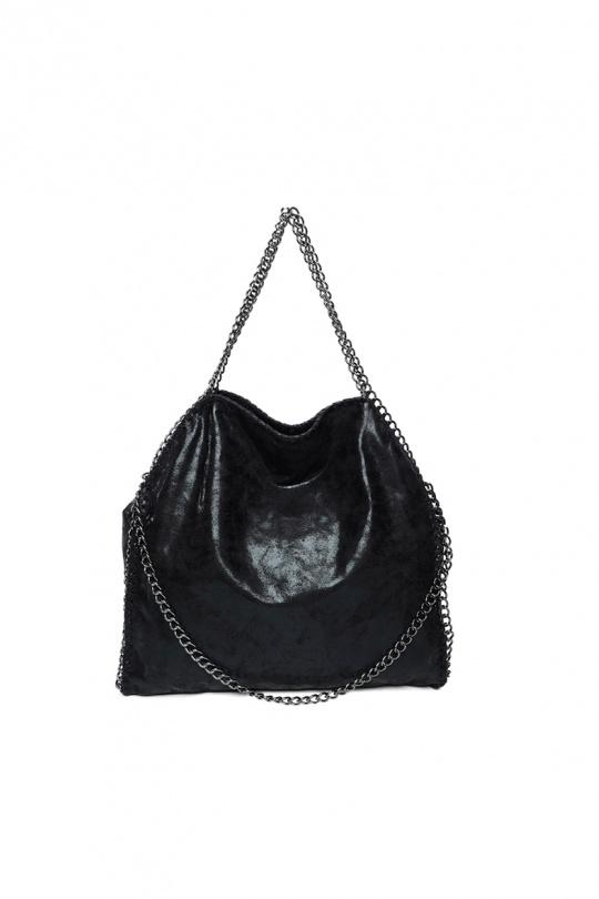 A tracolla Borse Black GALLANTRY - CHIC AMINI R-729-A Efashion Paris