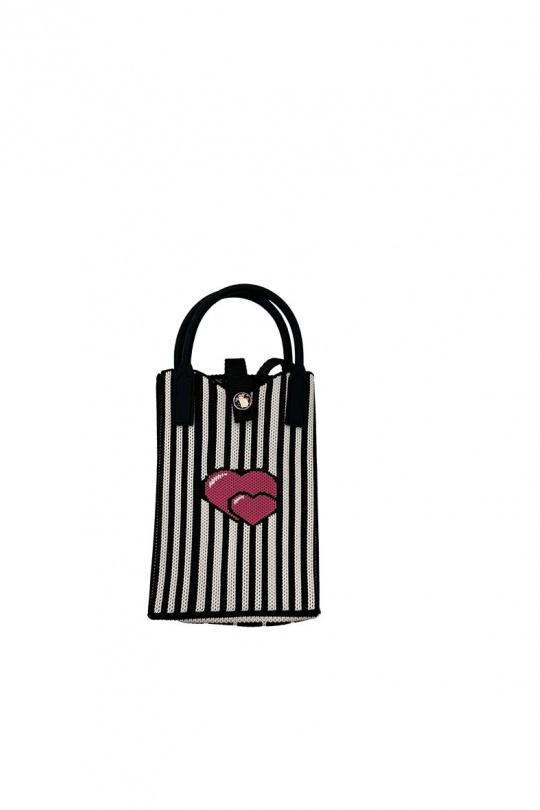 Sac Enfant & Bébé  Noir/blanc GALLANTRY - CHIC AMINI SMART POCKET - HEART BLACK Efashion Paris