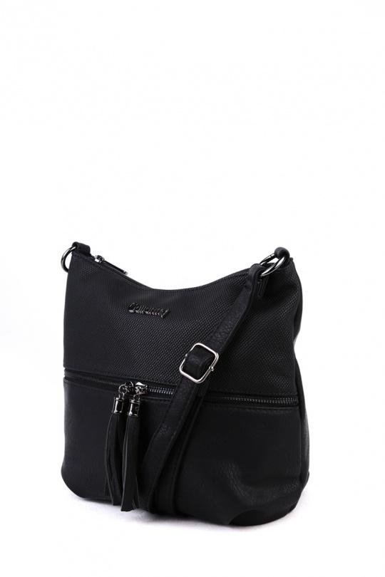 A tracolla Borse Black GALLANTRY - CHIC AMINI Z-5102-1 Efashion Paris
