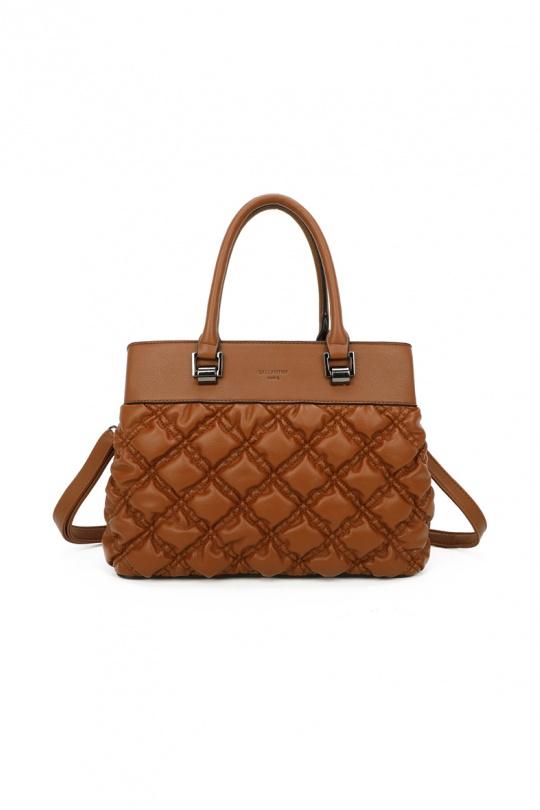 Handbags Bags Camel GALLANTRY - CHIC AMINI R-1680 Efashion Paris