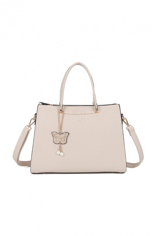 Handbags Bags Beige GALLANTRY - CHIC AMINI R-1973 Efashion Paris