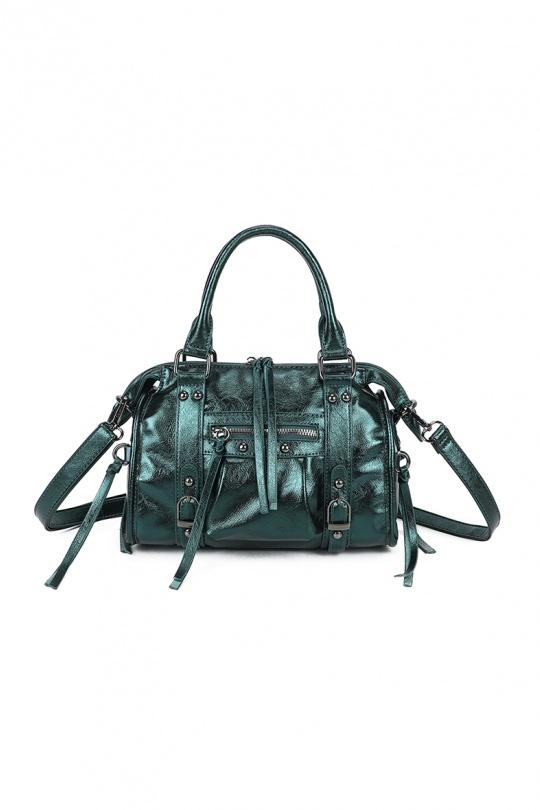 Handbags Bags Dark green GALLANTRY - CHIC AMINI R-1979 Efashion Paris