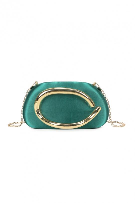 Clutch bags Bags Green GALLANTRY - CHIC AMINI ZY-92009 Efashion Paris