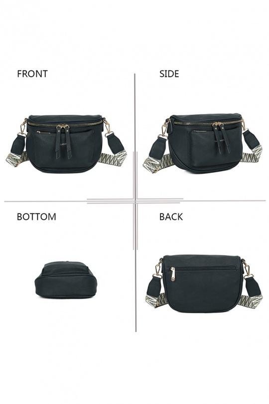 Sacs bananes Maroquinerie Bleu clair GALLANTRY - CHIC AMINI Z-83047 Efashion Paris
