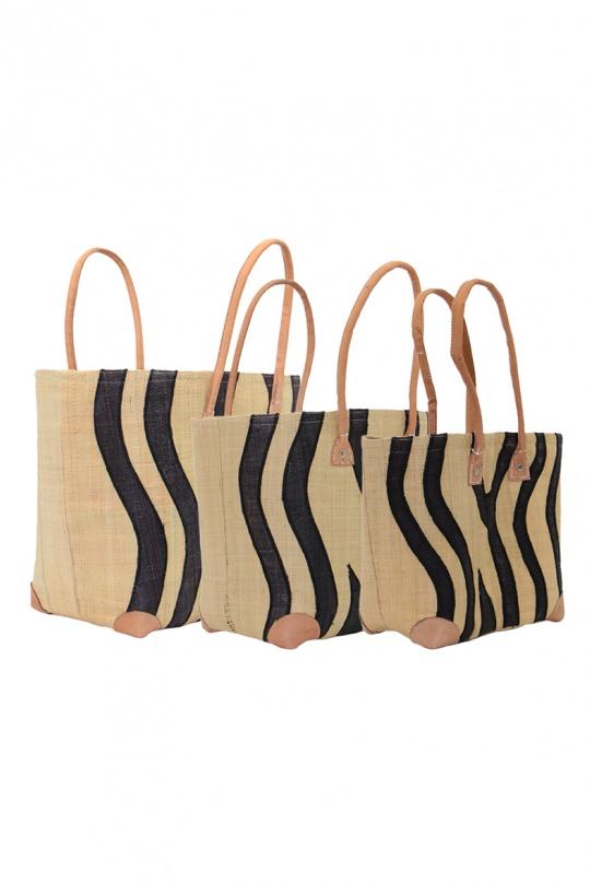 Cabas Maroquinerie Noir/camel GALLANTRY - CHIC AMINI PM-2214-SERIE Efashion Paris