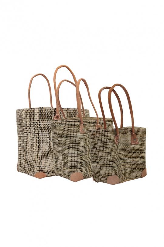 Cabas Maroquinerie Noir/camel GALLANTRY - CHIC AMINI PM-2215-SERIE Efashion Paris