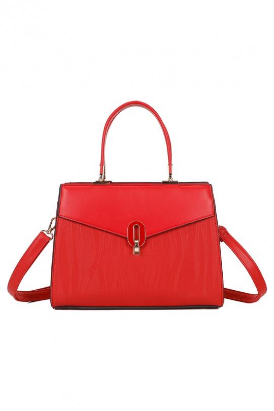 Handbags Bags Red GALLANTRY - CHIC AMINI KJ-62043 Efashion Paris