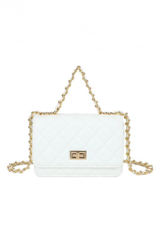 Sacs à bandoulière Maroquinerie Blanc GALLANTRY - CHIC AMINI HY-5450 Efashion Paris