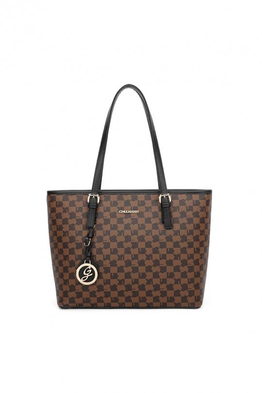 Shoppers Borse Camel/black GALLANTRY - CHIC AMINI G-9227-15 Efashion Paris