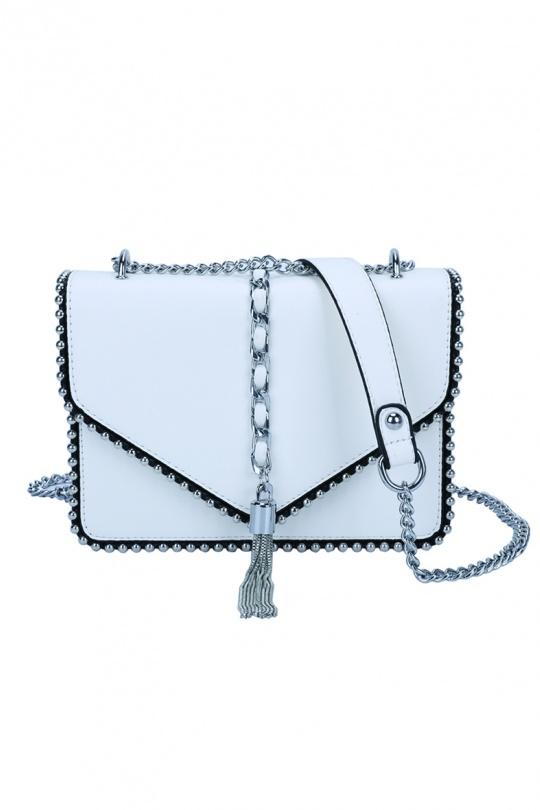 A tracolla Borse White GALLANTRY - CHIC AMINI R-1502-1 Efashion Paris