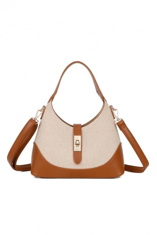 Borse a mano Borse Beige/Camel GALLANTRY - CHIC AMINI R-1983 Efashion Paris