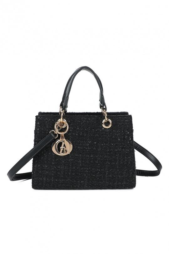 Borse a mano Borse black mat GALLANTRY - CHIC AMINI C-0169-5 Efashion Paris