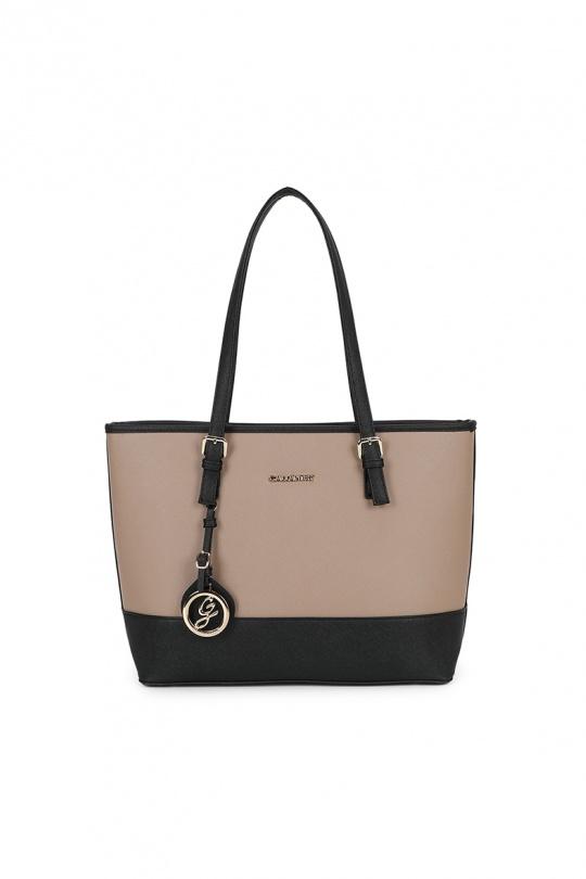 Shoppers Borse Taupe/black GALLANTRY - CHIC AMINI G-9227-9 Efashion Paris