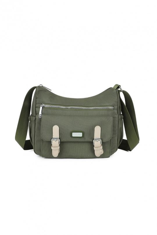 A tracolla Borse Dark green GALLANTRY - CHIC AMINI HL-85001 Efashion Paris