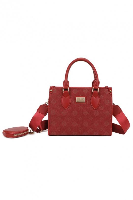 Shoulder bags Bags Dark red GALLANTRY - CHIC AMINI DG-5805 Efashion Paris