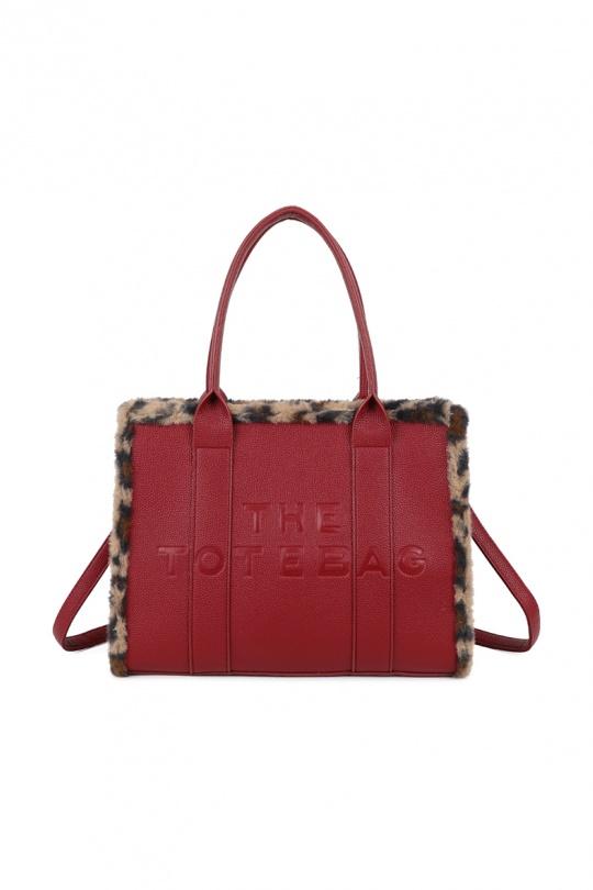 Tote bags Bags Dark red GALLANTRY - CHIC AMINI A-1937-5 Efashion Paris
