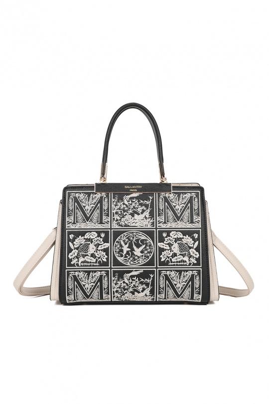 Sacs à main Maroquinerie Noir/Beige GALLANTRY - CHIC AMINI DQ-8698 Efashion Paris