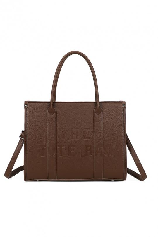 Cabas Maroquinerie Marron GALLANTRY - CHIC AMINI R-1965 Efashion Paris