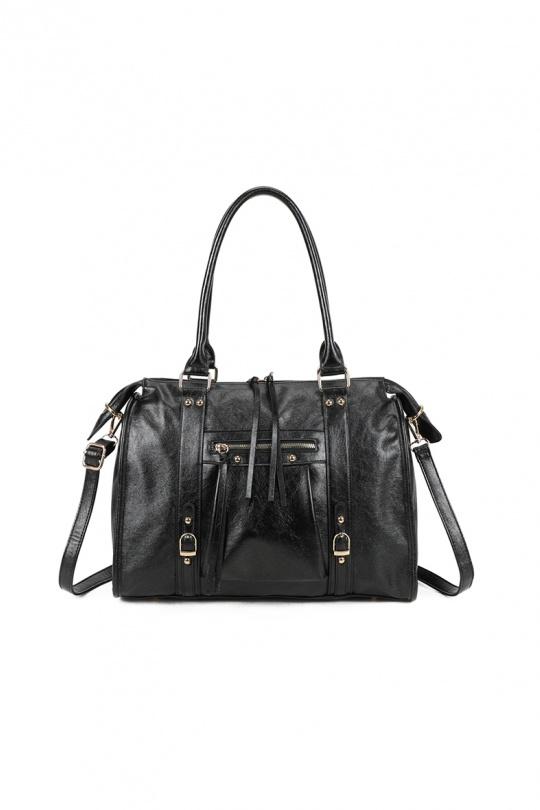 Shoppers Borse Black GALLANTRY - CHIC AMINI R-1979-5B-AIR Efashion Paris
