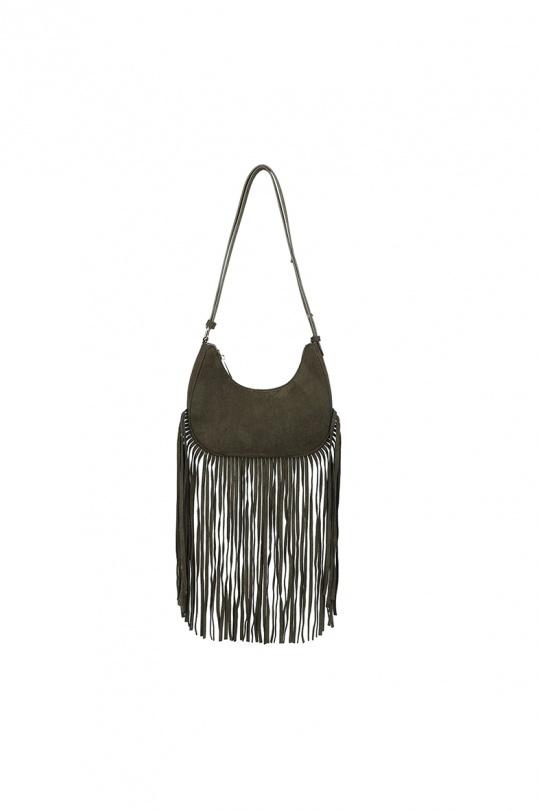 A tracolla Borse Dark green GALLANTRY - CHIC AMINI A-9132 Efashion Paris