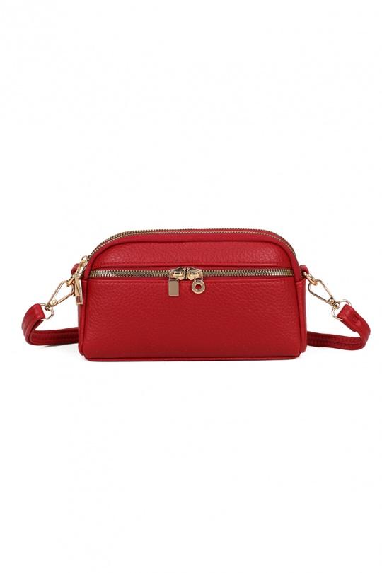 Shoulder bags Bags Dark red GALLANTRY - CHIC AMINI YM-72026 Efashion Paris