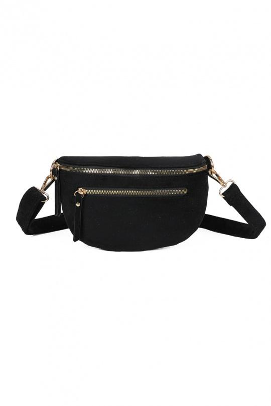 Fanny pack Bags Black GALLANTRY - CHIC AMINI Z-1926-5 Efashion Paris