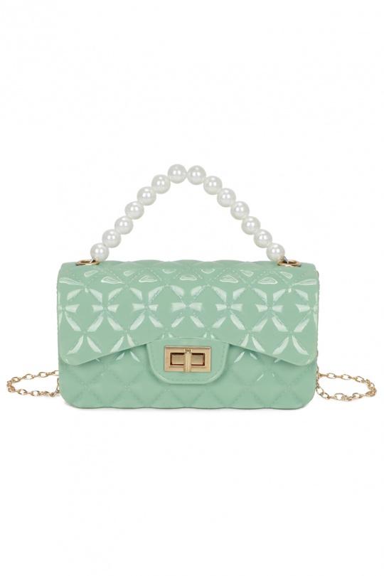 Handbags Bags Light green GALLANTRY - CHIC AMINI XD-79006 Efashion Paris