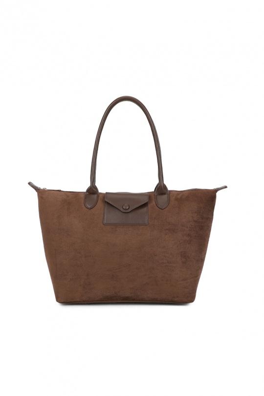 Cabas Maroquinerie Marron GALLANTRY - CHIC AMINI Z-06-A Efashion Paris