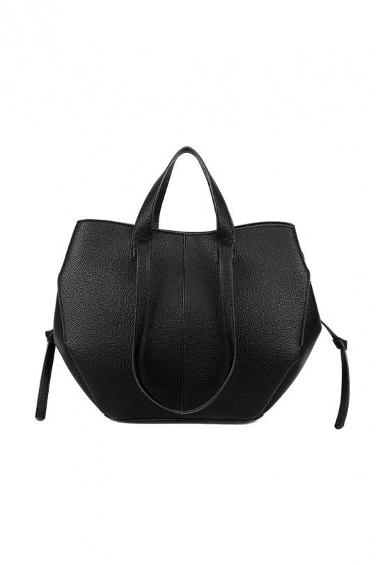 Cabas Maroquinerie Noir GALLANTRY - CHIC AMINI R-1996-2 Efashion Paris