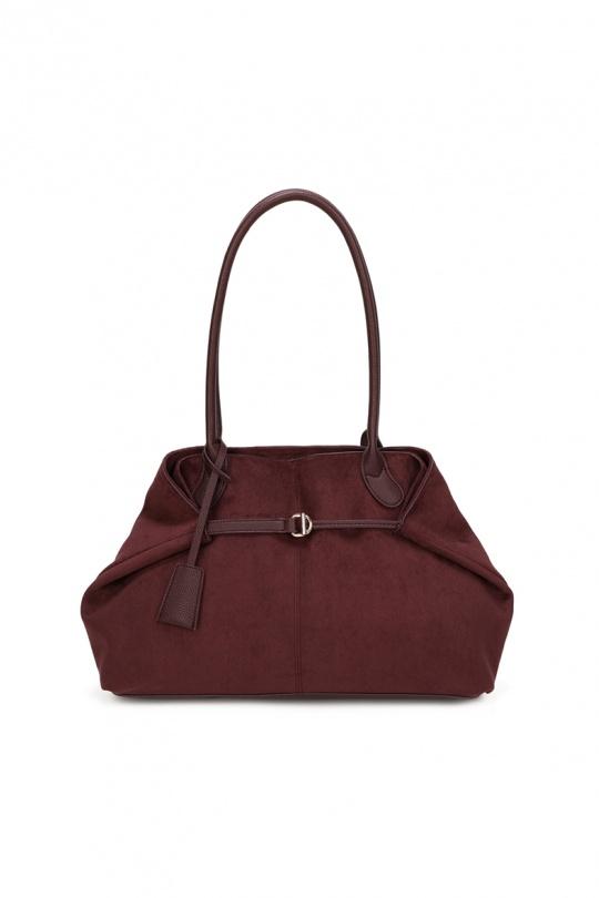 Cabas Maroquinerie Bordeaux GALLANTRY - CHIC AMINI R-2024 Efashion Paris