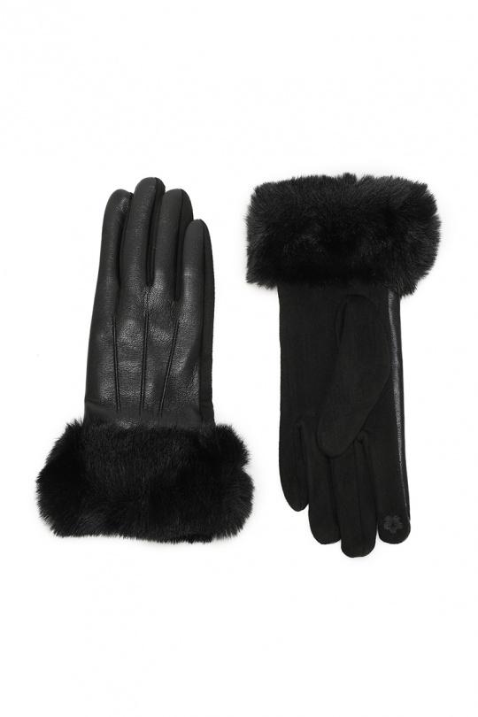 Gants Accessoires Noir GALLANTRY - CHIC AMINI JJ-77006_12P Efashion Paris