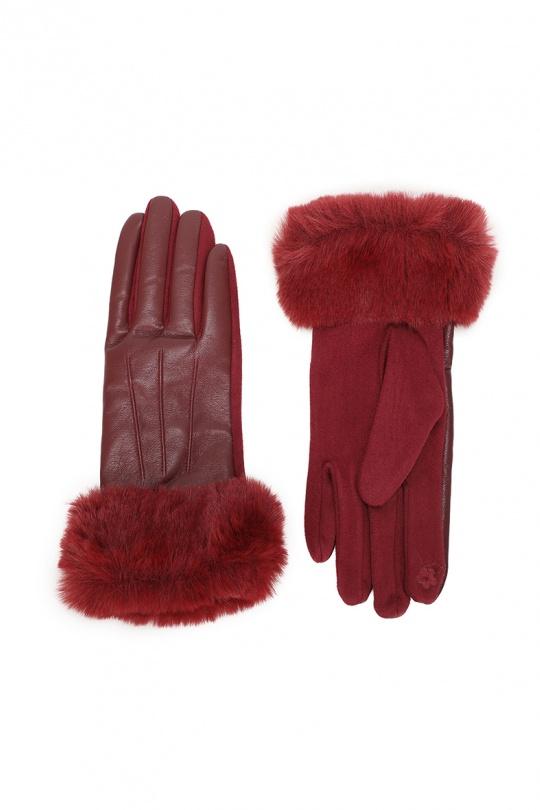 Gants Accessoires Bordeaux GALLANTRY - CHIC AMINI JJ-77006_12P Efashion Paris