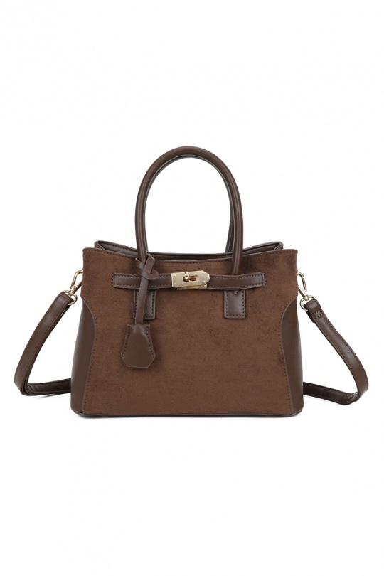 Borse a mano Borse Coffee GALLANTRY - CHIC AMINI KJ-62073 Efashion Paris